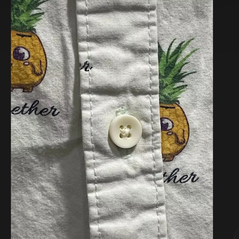 Denim & Flower Ricky Singh Men's Button-down  Short Sleeve SMALL Pineapple Pizza - Picture 5 of 12